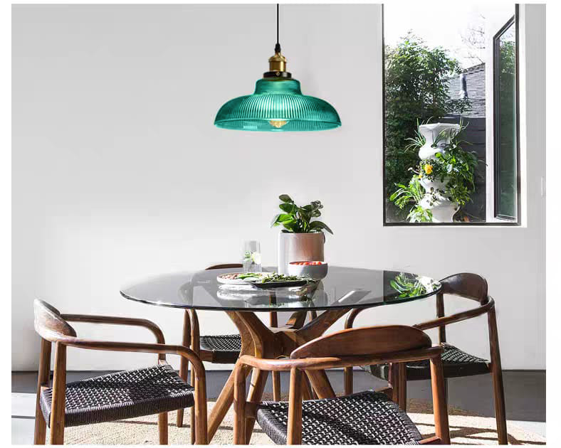 Teal Glass Pendant Light (GG6)