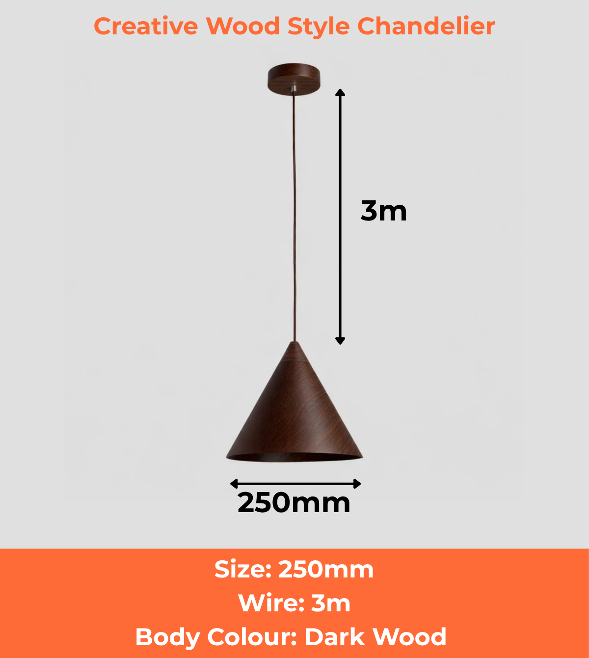 Creative Wood Style Chandelier