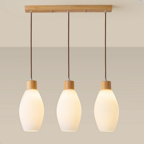 Nordic Wooden Hanging Light