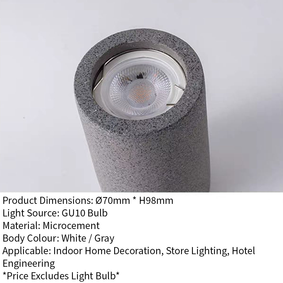 Micro Cement Minimalist Spotlight