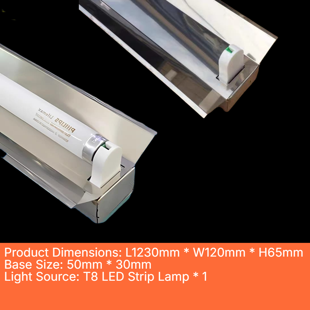 T8 Single Aluminum Set Lamp Casing