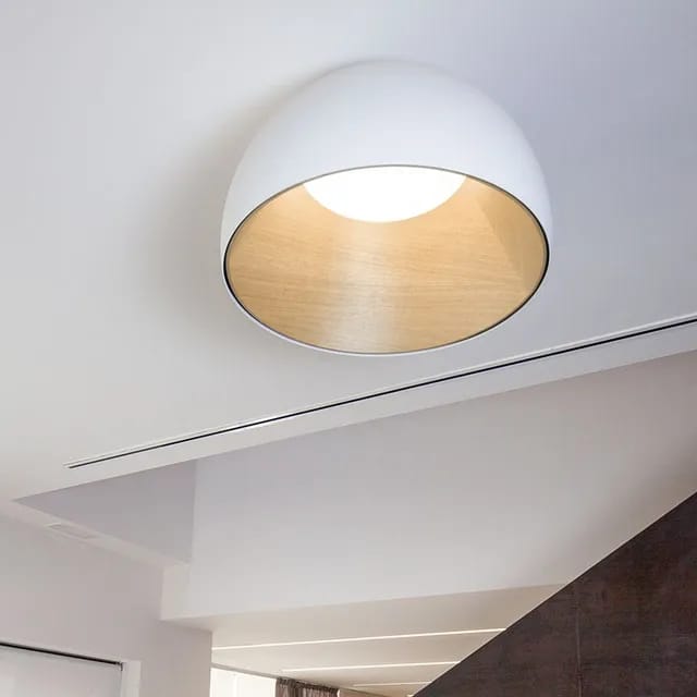 Nordic Wood Dome Ceiling Light