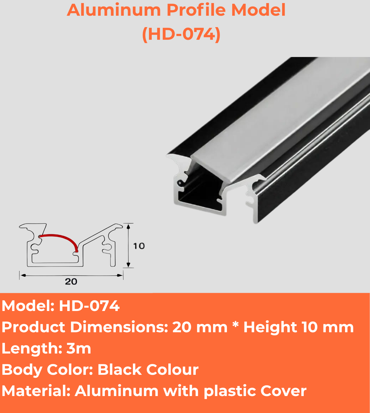 Aluminum Profile Model (HD-074)
