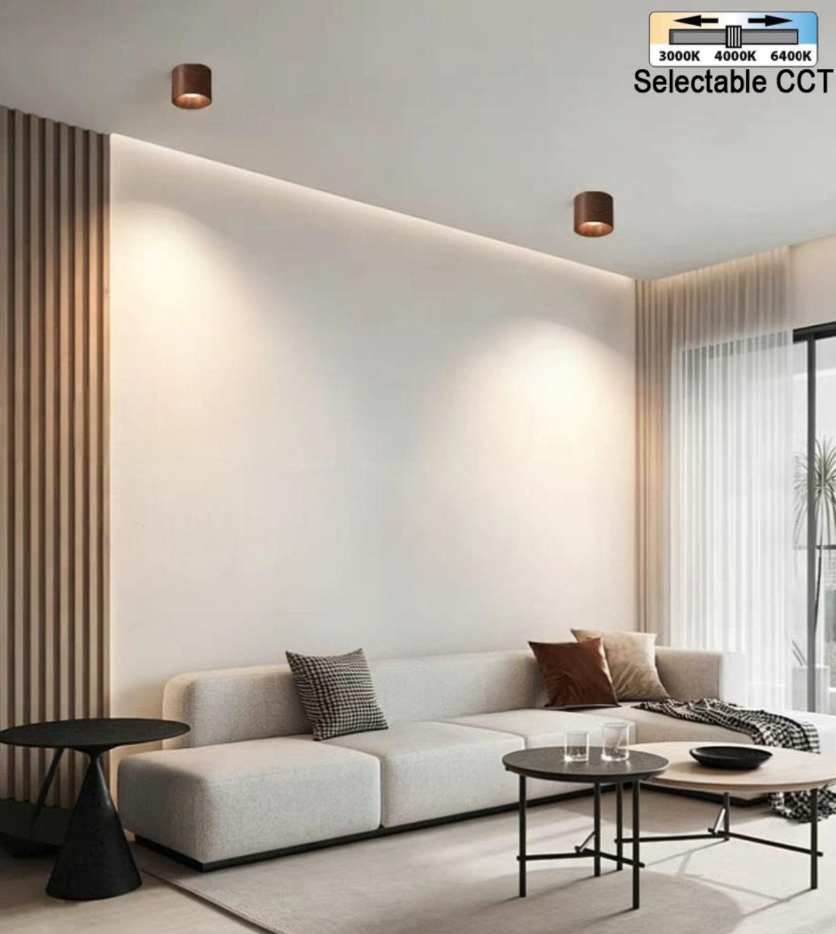 Nordic Wood Surface Mounted Light