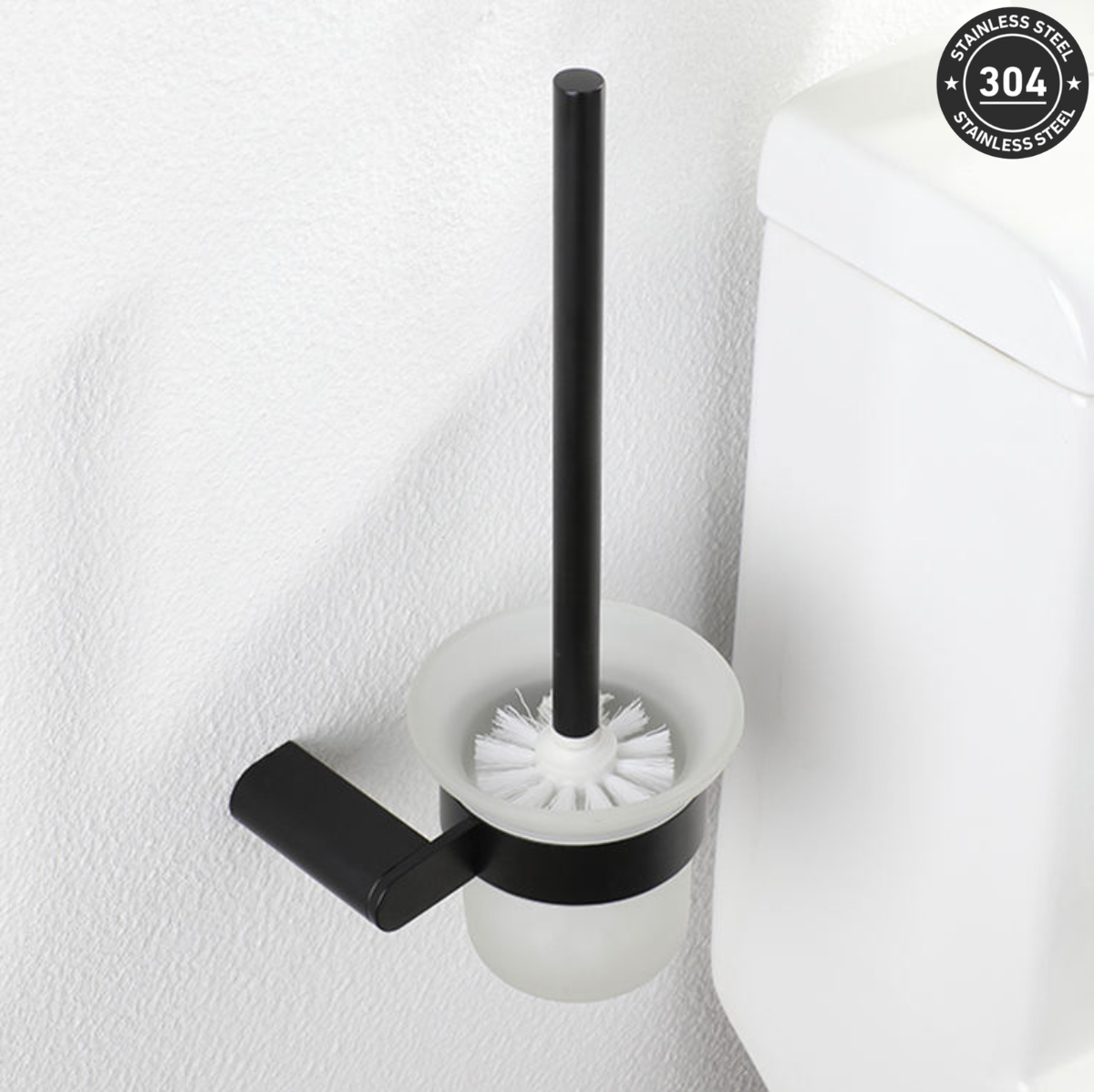 Stainless Steel Toilet Brush Holder (TS-5905 TT/BK/CH/GD)