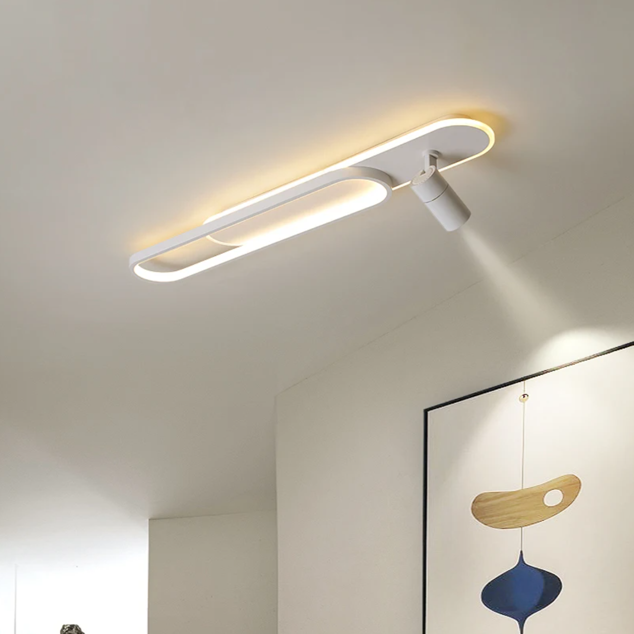 LED Modern Corridoor Ceiling Light (8827-800mm WH/BK)