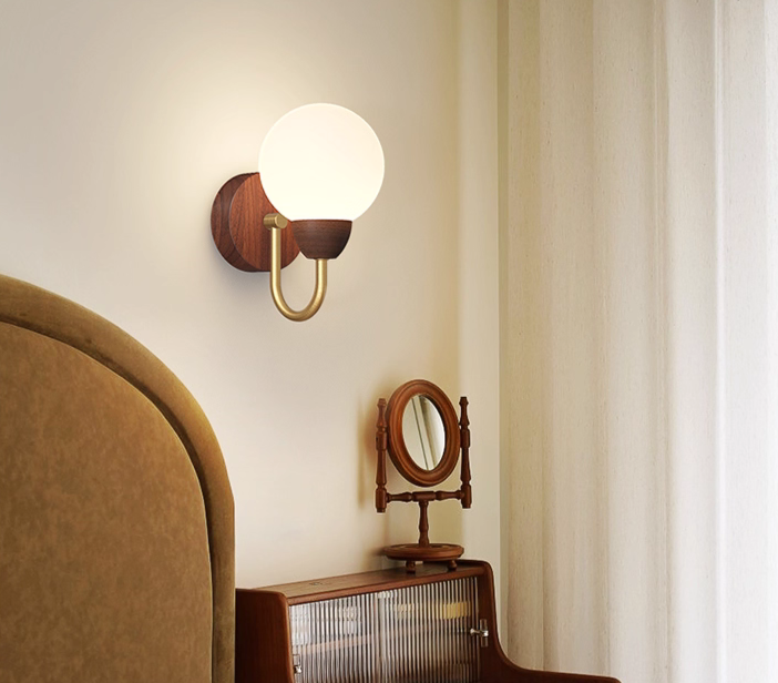 Retro Wall Light (1025-WOOD)