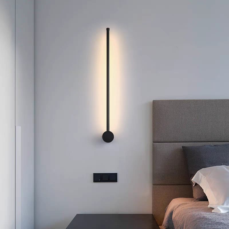 Minimalist Black Wall Light (W/31020-BK-Y)