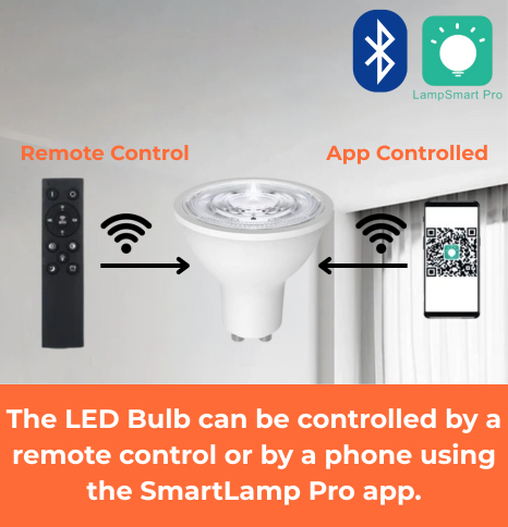 LED Bluetooth App Control SmartLamp Dimmable Gu10 Bulb