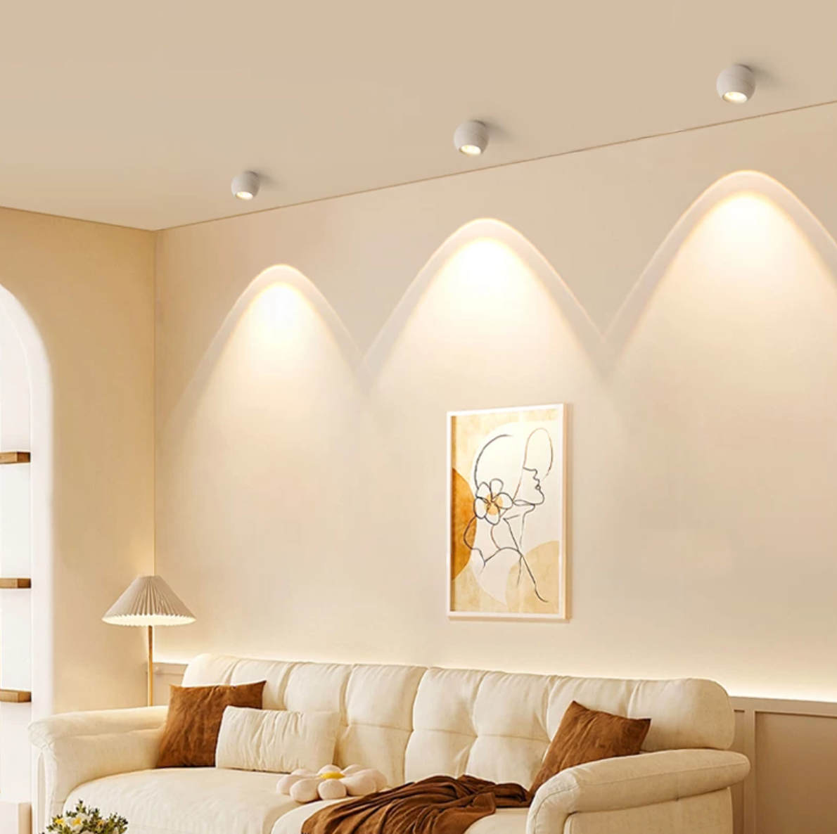 Eyeball Surface-Mounted Led-Light (Y106-12W-WH/BK)