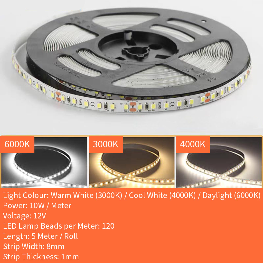 12V 2835 1M / 120 LED Strip Light (2835 12V)