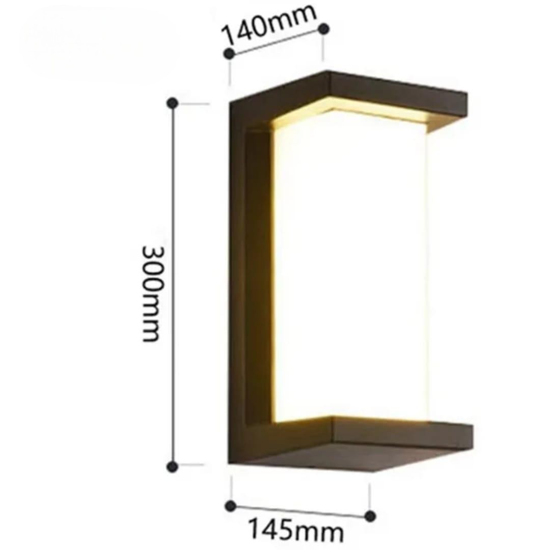 Sleek Black Outdoor Wall Light (W/1869-BK-Y)