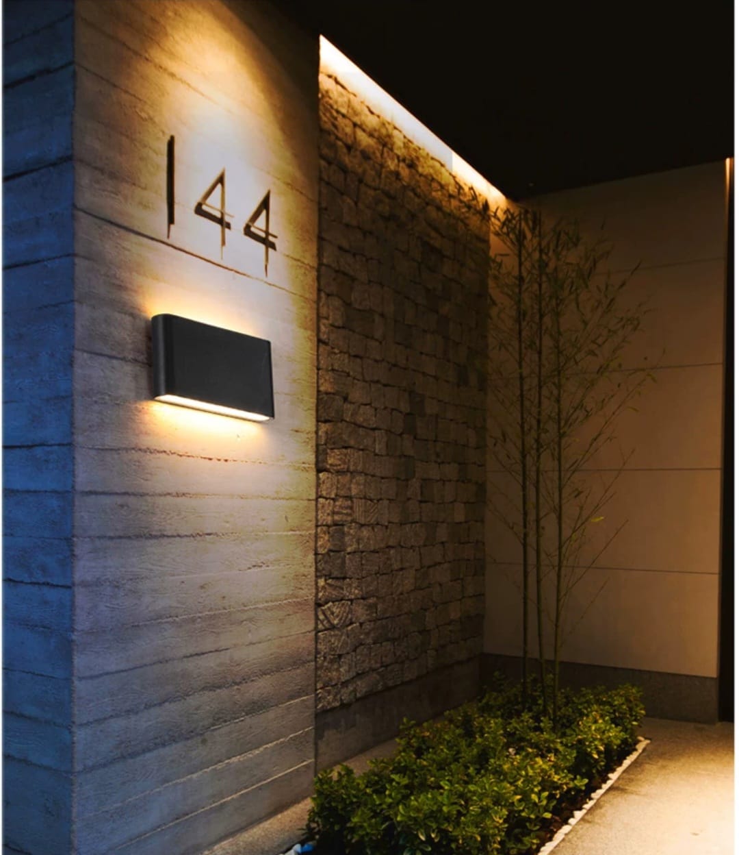 Modern Edge Wall Light - 115mm (YS1881-1BK)