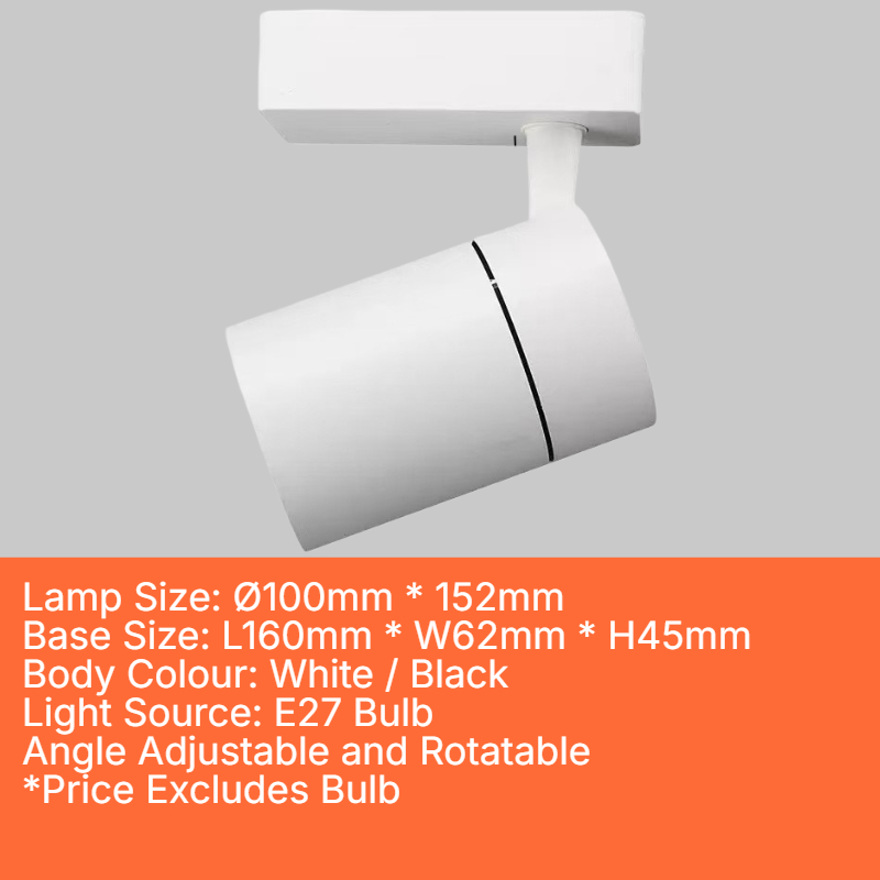 E27 Normal Track Holder (T-E27-C)
