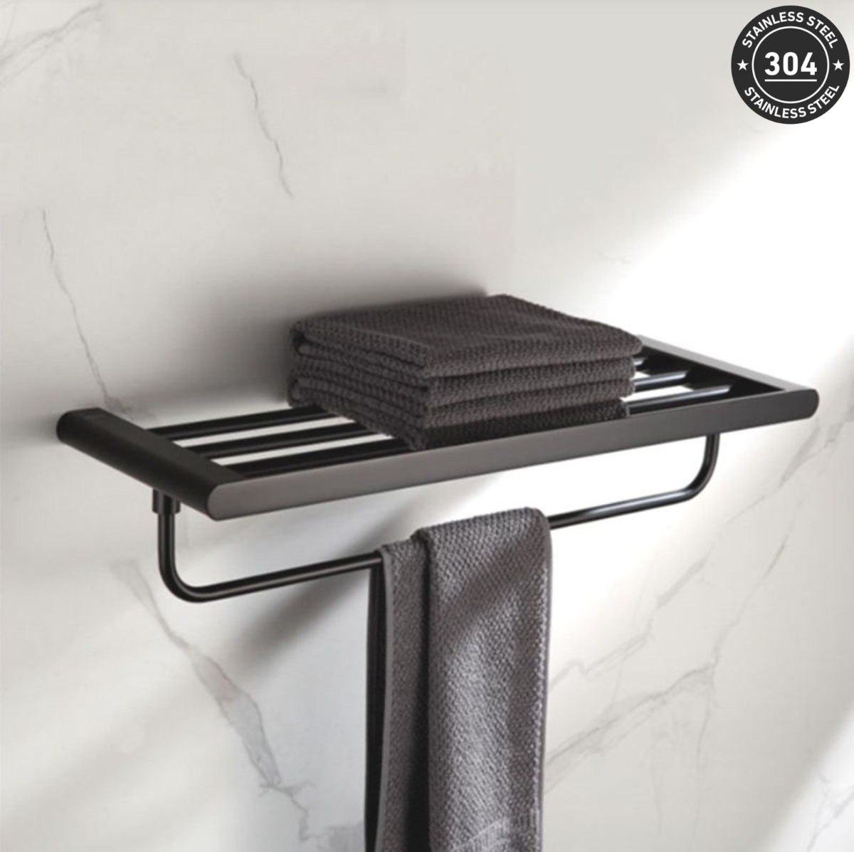 Stainless Steel Towel Hanger (TS-5912 TT/BK/CH/GD)