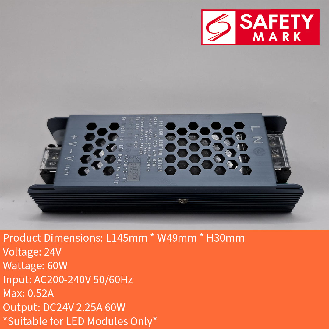 Safety Mark LED Strip Driver 24V