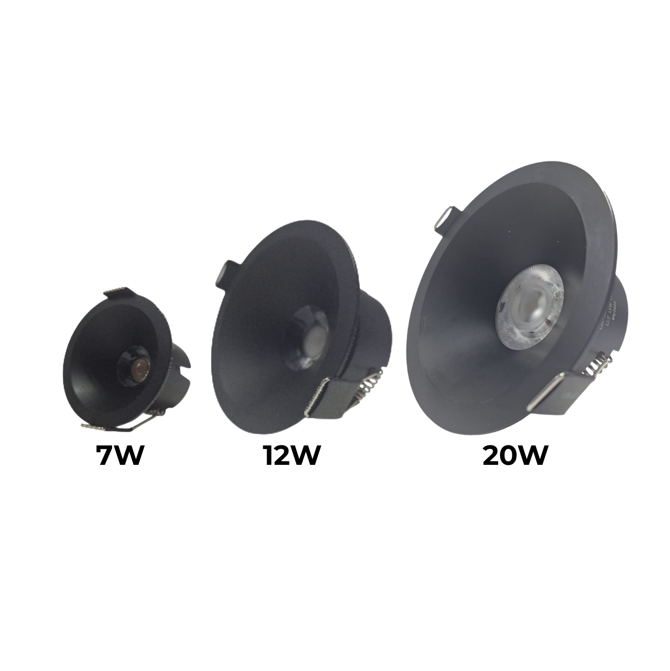 Recessed LED Downlights (LB 7W/12W/20W WH/BK)
