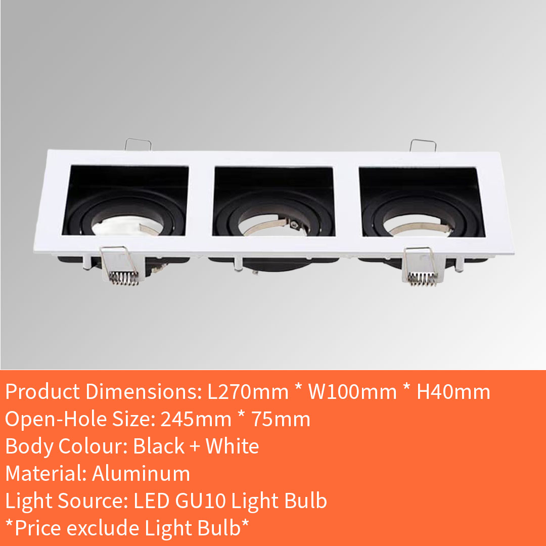 GU10 Casing (XD16-1/2/3 WH+BK)