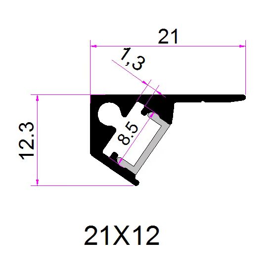 CARPENTRY SURFACE MOUNTED PROFILE