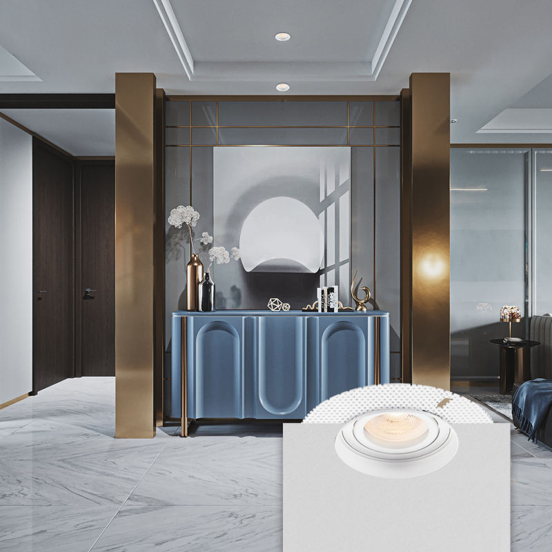 Trimless / Frameless Round Single head Recessed Gu10 casing (WX-1)