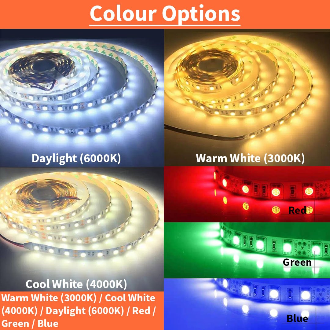 12V 5050 1M / 60 LED Strip Light (5050)