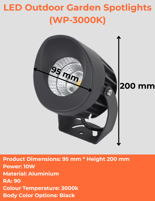 LED Outdoor Garden Spotlights (WP-3000K)