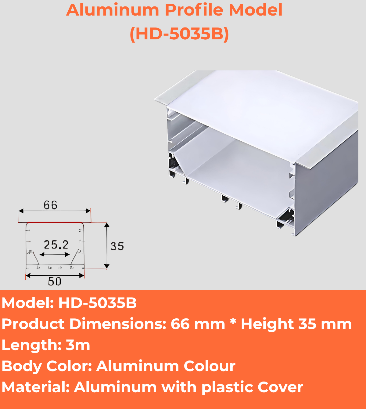Aluminum Profile Model (HD-5035B)