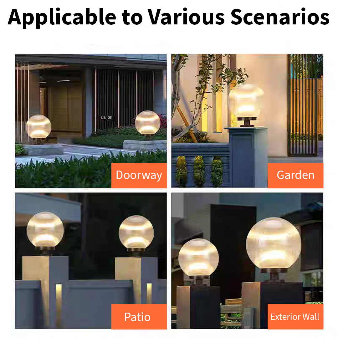 Round Clear Pillar Light (RD Pillar 250/Clear)