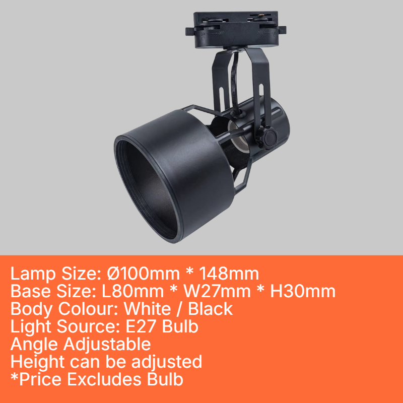 E27 Normal Track Holder (T-E27-B)