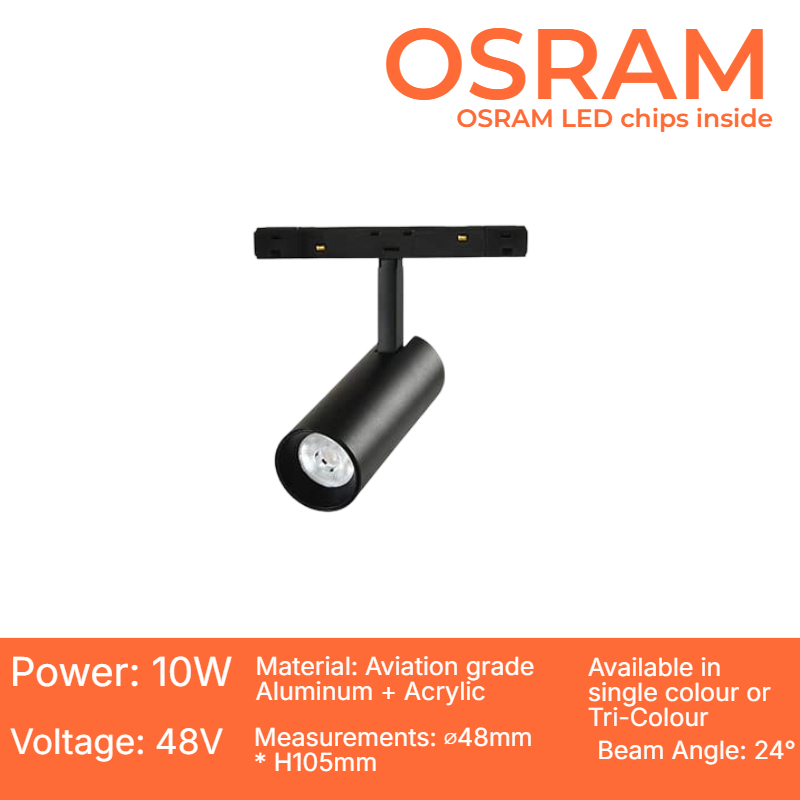 Black Magnetic Track Lamp