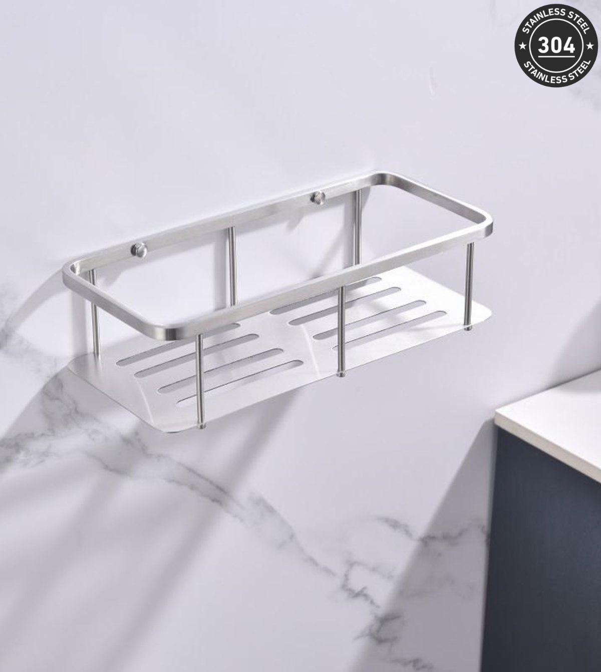 Stainless Steel Single Tray Shelf (TS-AA0012 TT/BK/CH/GD) 