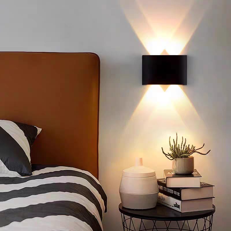 Dual-Directional Wall Light - 4 Light Rays (W/856-4-WH/BK-Y)