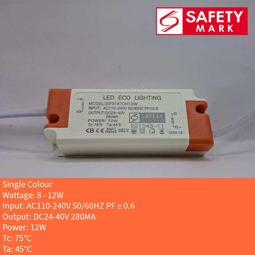 Safety Mark LED Driver Single Colour