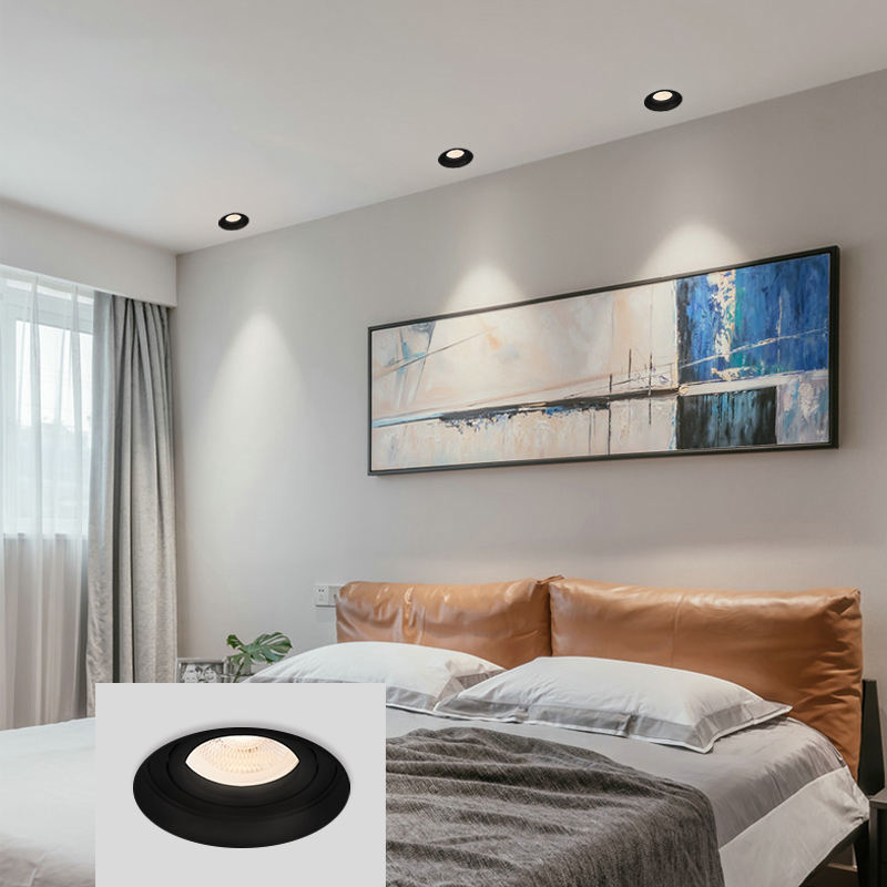 Trimless / Frameless Round Single head Recessed Gu10 casing (WX-1)