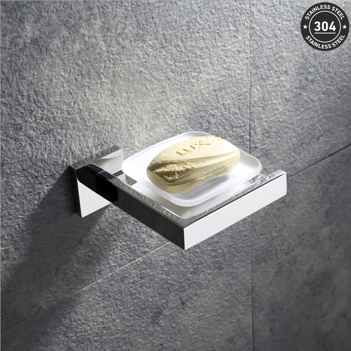 Stainless Steel Soap Dish (TS-1098-8 CH/BK)