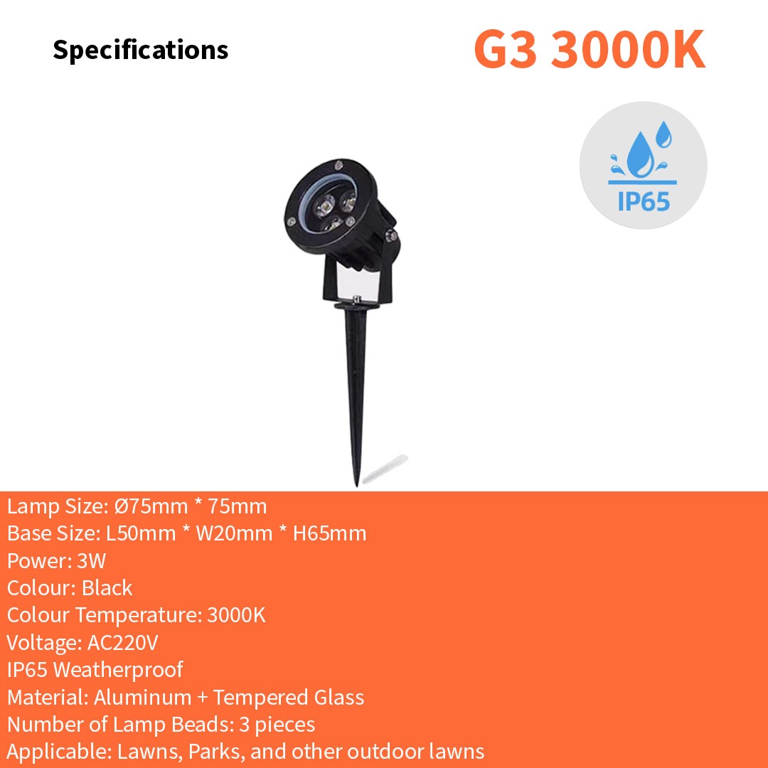 Garden Light (G3/G6/G9/G12/G18 3000K)