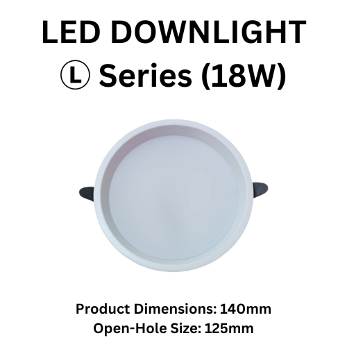 LED Downlight L Series - 18W Round (L-18W-RD)