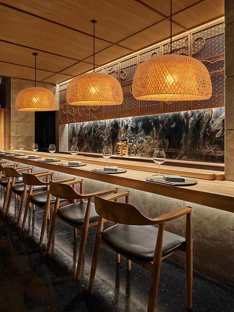 Bamboo Pendant Light (HB02)