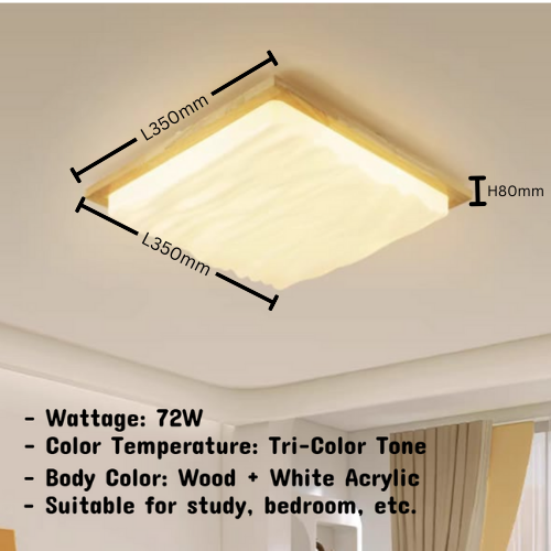 Emberwood Wave Ceiling Light