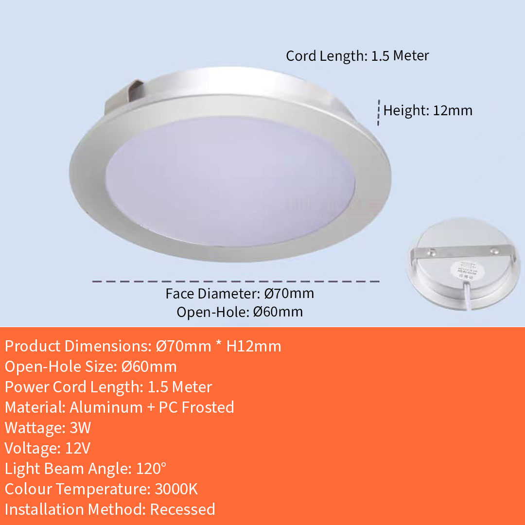 Recessed Cabinet Light (6912)