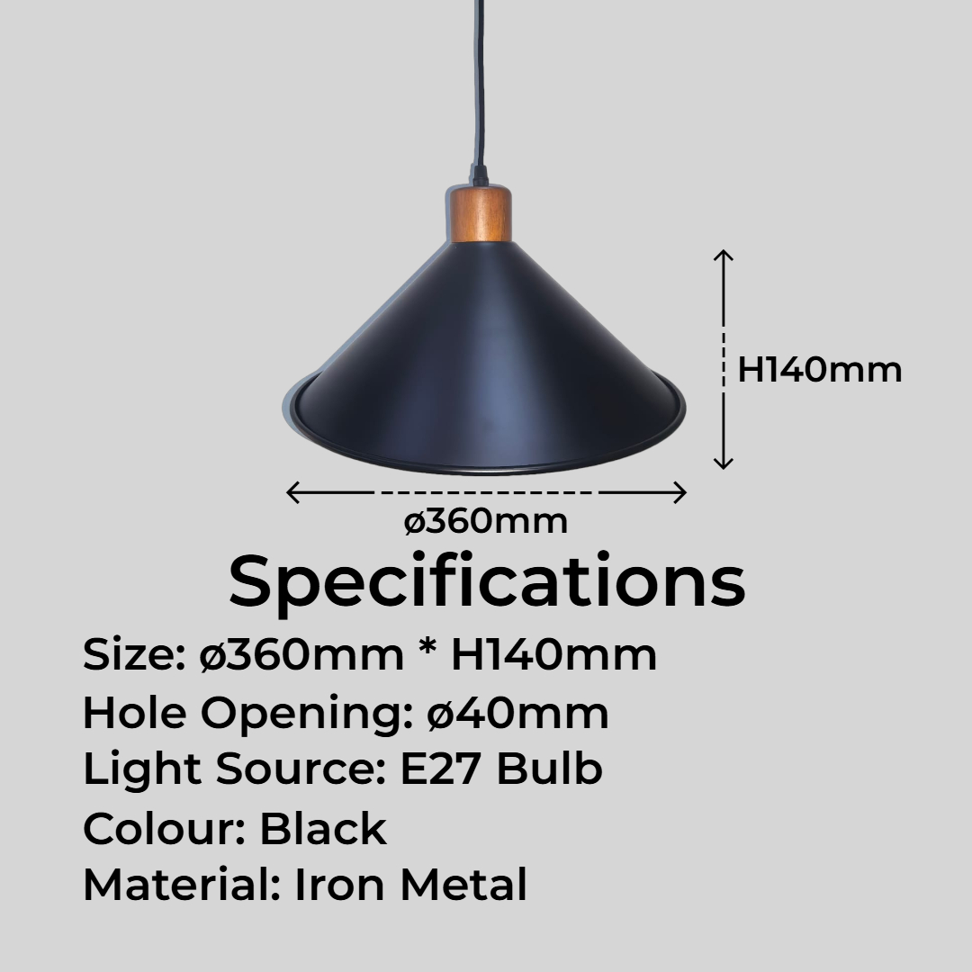 Black Pendant Light