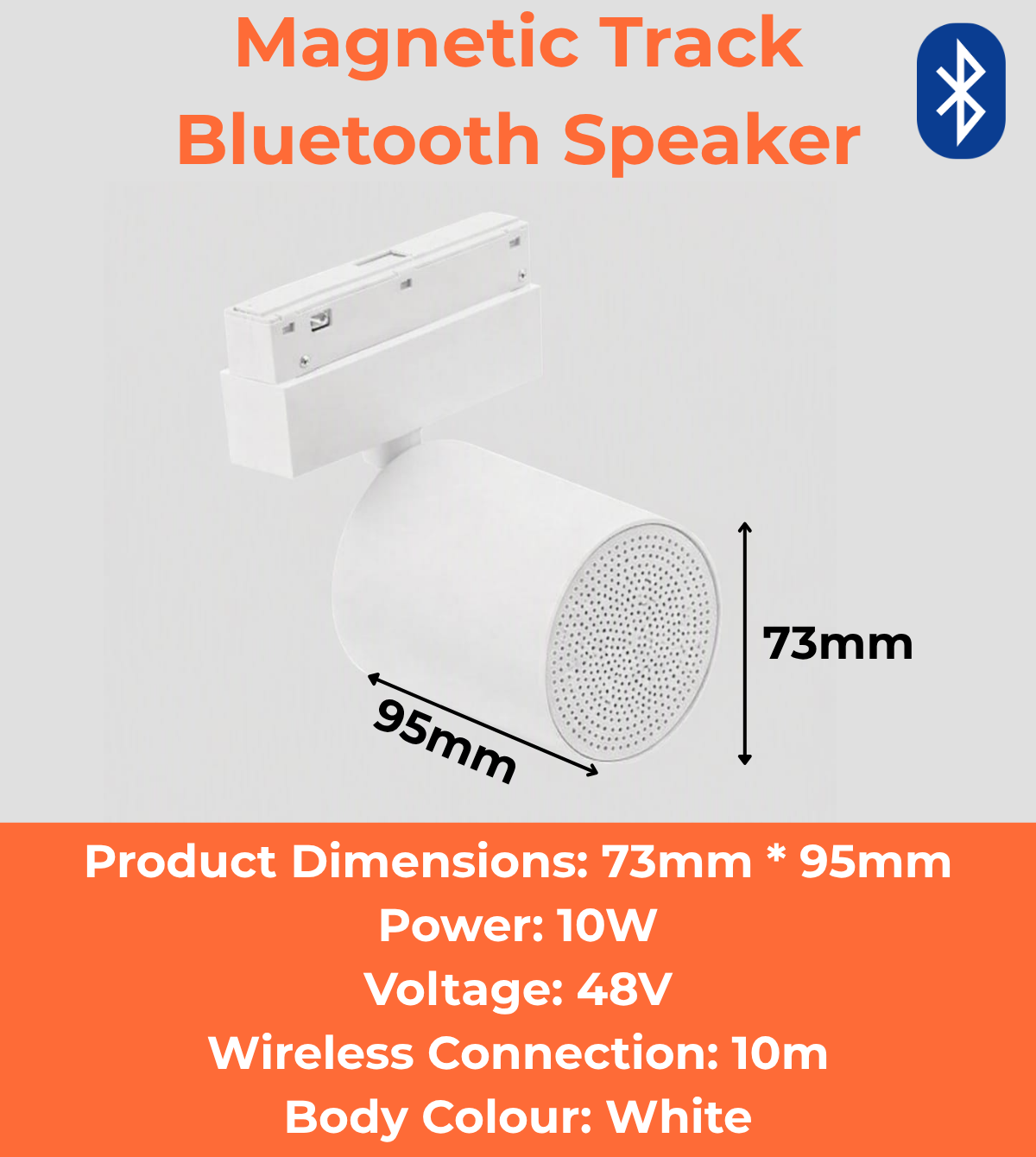 Magnetic Track Bluetooth Speaker