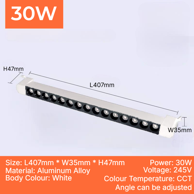 Normal Track CCT Linear Folding Spotlight