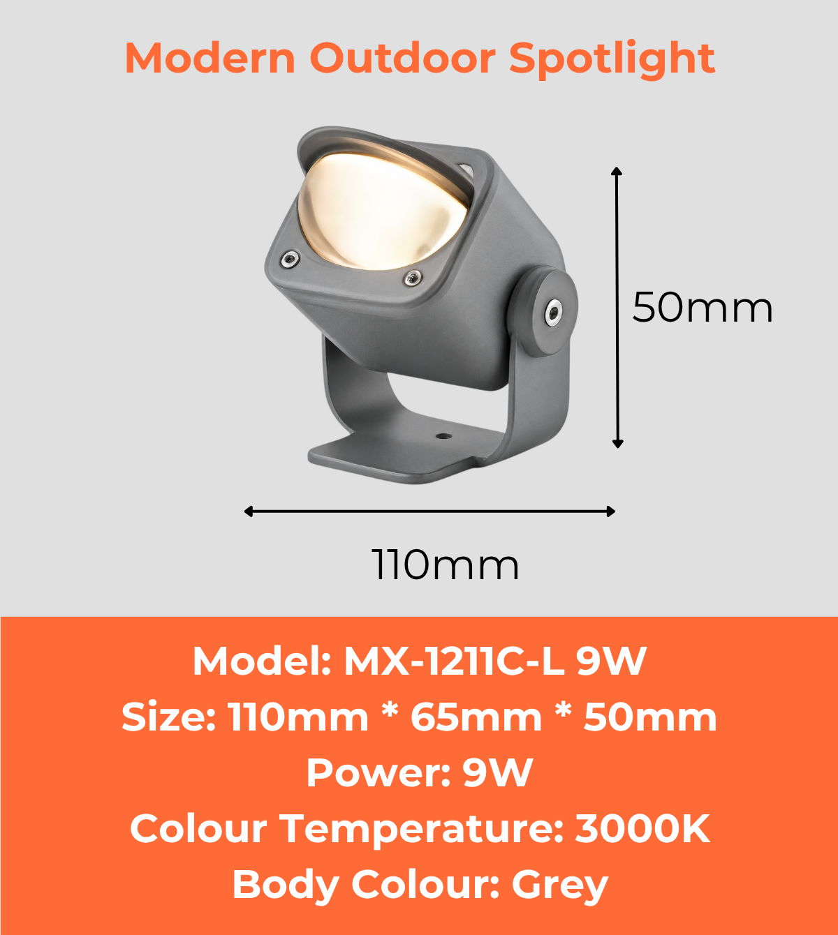 Modern Outdoor Spotlight