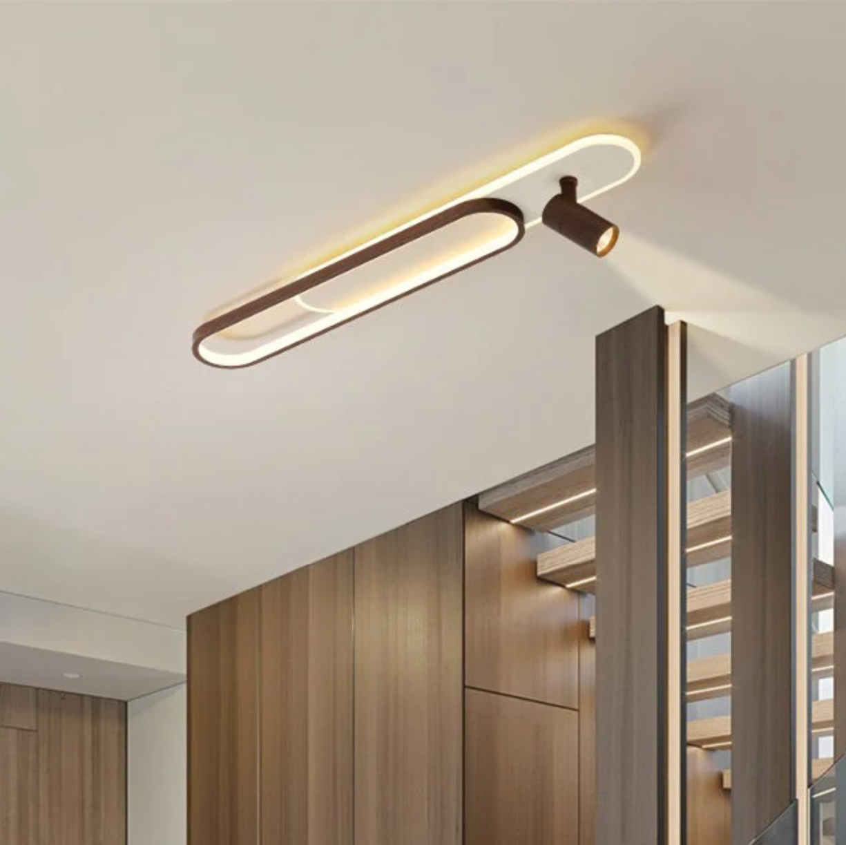 LED Modern Corridoor Ceiling Light (8827-800mm WH/BK)