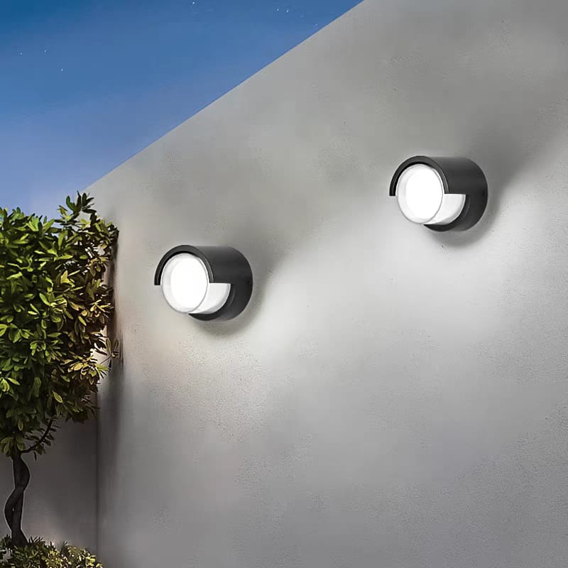 Round Black Wall Light (W/840-BK-Y)