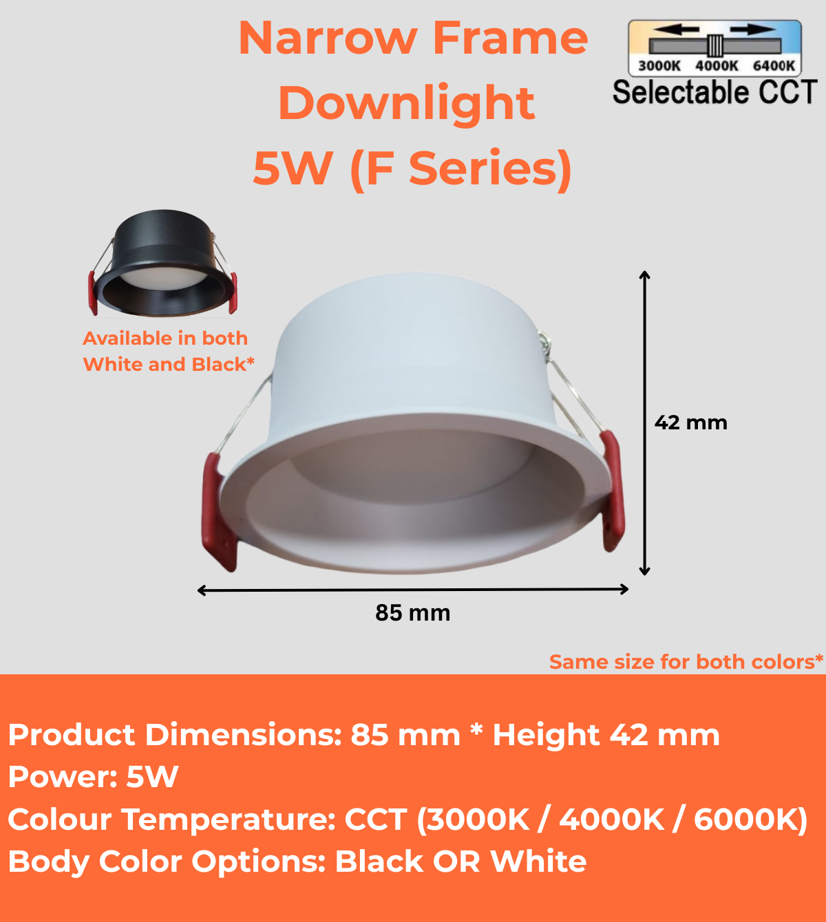 Narrow Frame Downlight (F Series)
