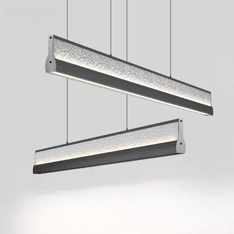 Sleek Black Crystal Effect Pendant Light (D605-106)