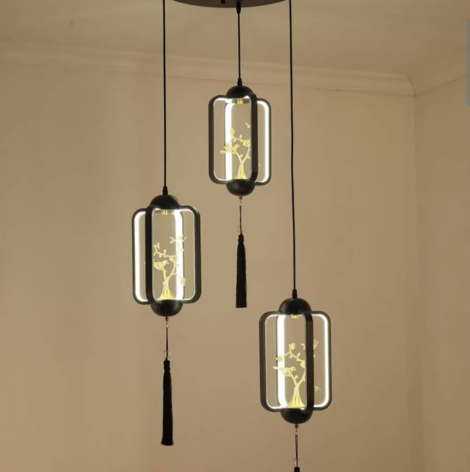 Oriental-Style Hanging Lamps