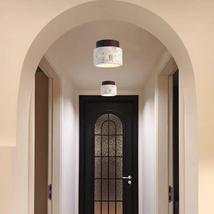 Natural Stone Ceiling Light